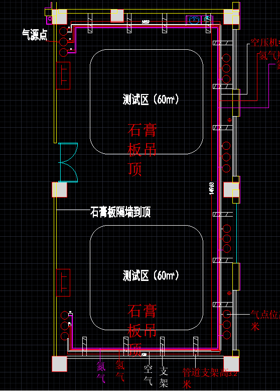 氫能源測(cè)試設(shè)備管道施工圖